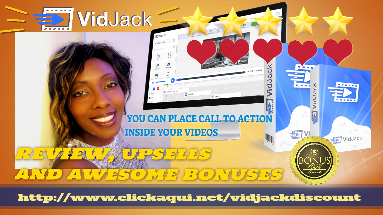 VIDJACK. Review y Bonos. CALL TO ACTION INSIDE A VIDEO