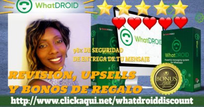 WHATDROID. Review y Bonos. LO MEJOR PARA WHATSAPP ✨✨⭐️⭐️⭐️⭐️