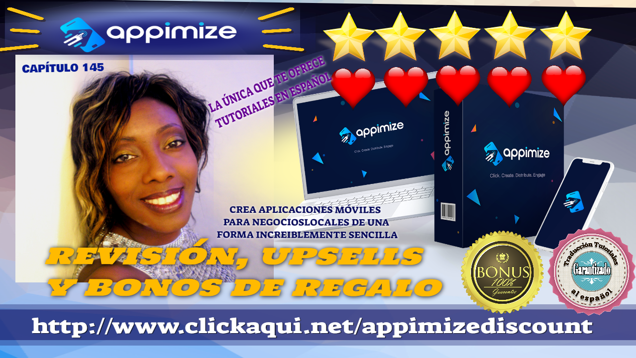 ☑️✨✨⭐️⭐️ Crea APLICACIONES MOVILES. APPIMIZE Review y b0nuses