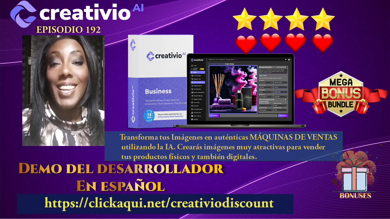 CREATIVIO AI. Transforma tus Imágenes en auténticas MÁQUINAS DE VENTAS